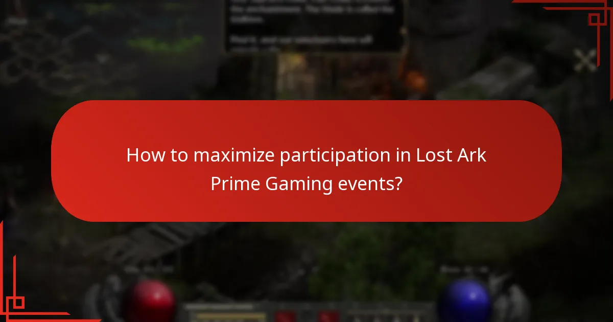 What rewards can players earn from Lost Ark Prime Gaming events?