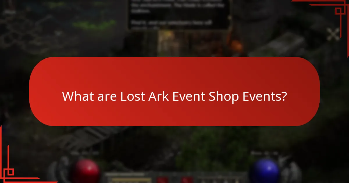 What rewards can players earn from Lost Ark Event Shop Events?