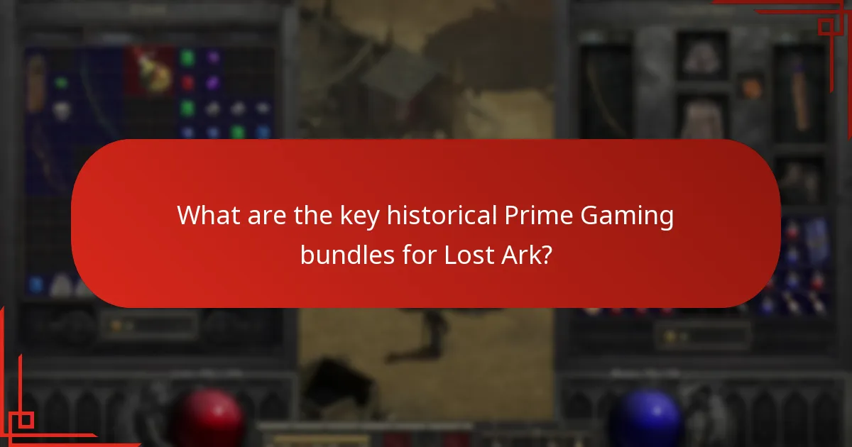 What trends can be observed in Lost Ark Prime Gaming bundles?
